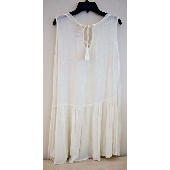 Anthropologie RAGA Women's Sz S White Sheer Love Short Dress - Picture 4 of 12